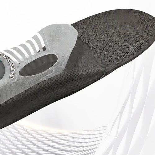 Top view of the Archkind insole showing the raised arch and heel cup